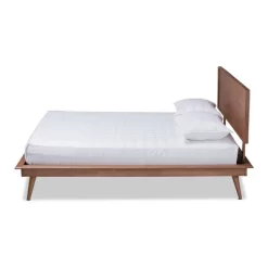 King Karine Finished Wood Platform Bed Brown - Baxton Studio -Luxe Living Interiors Shop GUEST 31a54779 82c4 4908 bbee 87a672c81c6c