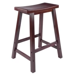 Saddle Seat 24" Counter Height Barstool Hardwood/Walnut - Winsome 11 Saddle Seat 24" Counter Height Barstool Hardwood/Walnut - Winsome -Luxe Living Interiors Shop GUEST 31b9ffdb 5f4e 48d3 8697 cc09a9dbc34d
