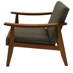 Zenvida Mid Century Modern Accent Armchair Solid Hardwood Upholstered -Luxe Living Interiors Shop GUEST 31f564b3 a7ee 4774 a338 90891f2fbc6b