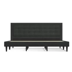 Glenwillow Home Conner Upholstered Platform Bed Frame, Button Tufted, Mattress Foundation, Wood-Slat Support, No Box Spring Needed, Easy Assembly -Luxe Living Interiors Shop GUEST 32a1c226 f402 4e5c a09a 2fb372f6d8e8