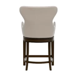 25.75" Caydena Memory Return Swivel Wood Counter Height Barstool Rustic Gray/Cream Fabric - Hillsdale Furniture 19 25.75" Caydena Memory Return Swivel Wood Counter Height Barstool Rustic Gray/Cream Fabric - Hillsdale Furniture -Luxe Living Interiors Shop GUEST 32ed171a d55c 4e61 897d 7a701a384345