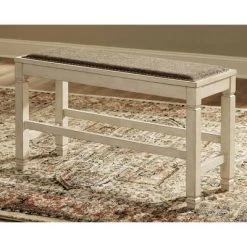 Bolanburg Counter Height Dining Room Bench Antique White - Signature Design By Ashley