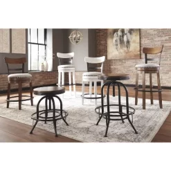 Set Of 2 Valebeck Tall Swivel Barstools Bark - Signature Design By Ashley -Luxe Living Interiors Shop GUEST 333ecea1 1575 42c9 9ee6 30c9ca6a01c0