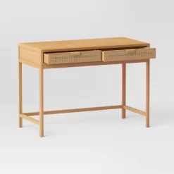 Minsmere Writing Desk With Drawers Brown - Threshold™ -Luxe Living Interiors Shop GUEST 33b54cf4 f0c1 4c9e 85e0 dfafa13caa31