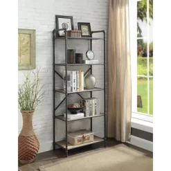 Itzel Bookcase Antique Oak/Sandy Gray - Acme Furniture 14 Itzel Bookcase Antique Oak/Sandy Gray - Acme Furniture -Luxe Living Interiors Shop GUEST 34bc2bc6 d275 4a8d 9ef7 91be84b9582a