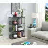 40.25" SoHo 4 Tier Wide Bookcase - Breighton Home