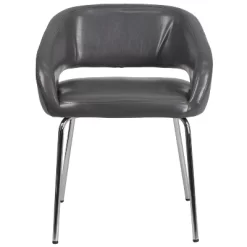Flash Furniture Fusion Series Contemporary LeatherSoft Side Reception Chair With Chrome Legs -Luxe Living Interiors Shop GUEST 36687bbe 1328 4bcf 9c2d 8bfddd0e7775
