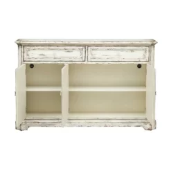 Harper 3 Door 2 Drawer Credenza Distressed Cream - Treasure Trove Accents -Luxe Living Interiors Shop GUEST 3677f313 fe24 4638 b4cc cd04c7ce64d5