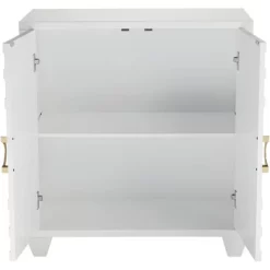 55 Downing Street Bertolli 30" Wide White 2-Door Modern Luxe Accent Cabinet -Luxe Living Interiors Shop GUEST 36ec9e30 46f9 4fd7 b711 ac31b79dde88