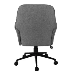 Modern Upholstered Tufted Office Chair With Arms Gray - Techni Mobili -Luxe Living Interiors Shop GUEST 37938bdf ca2d 4c1d 8eaf 34a148ce34c9