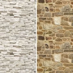 6" Double Sided Stone Wall Canvas Room Divider Gray - Oriental Furniture -Luxe Living Interiors Shop GUEST 37b05689 621b 4782 b124 030338ceebb4