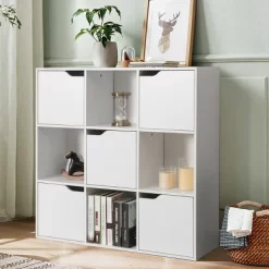 Costway 9 Cube Bookcase Cabinet Wood Bookcase Storage Shelves Room Divider Organization -Luxe Living Interiors Shop GUEST 380a41e2 7d39 41a5 bfae 7601cfbdb9a5