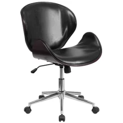 Merrick Lane Office Chair Mid-Back Ergonomic Executive Swivel Office Chair With Tilt-Lock And Tilt Tension Controls -Luxe Living Interiors Shop GUEST 38a8e9bd bd74 4f76 9440 a943403d8e29