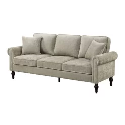 Evok Contemporary Chenille Upholstered Sofa - MiBasics -Luxe Living Interiors Shop GUEST 38dc9937 8d1d 441d a6da cf6cc5c7d931