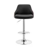 Asher Adjustable Counter Height Barstool With Faux Leather Chrome Finish - Armen Living -Luxe Living Interiors Shop GUEST 39418764 1c7d 4d96 b0a7 ee2a712dba82
