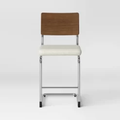 Cecilton Chrome Cantilever Counter Height Barstool Cream Boucle - Threshold™ 10 Cecilton Chrome Cantilever Counter Height Barstool Cream Boucle - Threshold™ -Luxe Living Interiors Shop GUEST 397b66c3 5f07 42b0 ba6b e1f25031cb0a