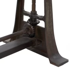 Industrial Teak Wood Console Table Brown - Olivia & May -Luxe Living Interiors Shop GUEST 398ede8b d052 4ca4 961d 63dee197788e