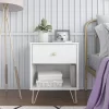Finley Nightstand White - Novogratz 2 Finley Nightstand White - Novogratz -Luxe Living Interiors Shop GUEST 3a640266 242d 4367 be89 65b2f4a02d6f