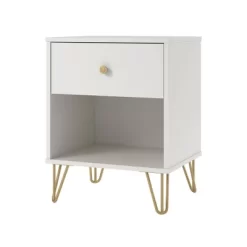 Finley Nightstand White - Novogratz -Luxe Living Interiors Shop GUEST 3a6cc8df b767 4898 ab96 775fce79cde9
