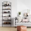 85" Theo 6 Tier Wood Wall Mount Ladder Bookshelf - Nathan James -Luxe Living Interiors Shop GUEST 3a80dbcd dd5f 4e3b 84bb 497f50fbdec4