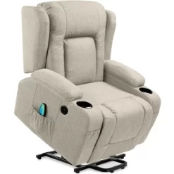 Best Choice Products Electric Power Lift Linen Recliner Massage Chair Furniture W/ USB Port, Heat, Cupholders -Luxe Living Interiors Shop GUEST 3a8d365c aa7d 4aab 9c36 cfb37fd2537c