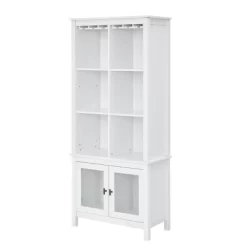 Bar Cabinet Bookshelf With Glass Doors Mahogany - Jill Zarin -Luxe Living Interiors Shop GUEST 3aa60316 92c6 4fd9 b221 00a805a6e0d0