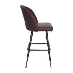 Flash Furniture Lyla Commercial Grade Modern Armless Barstools With Contoured Backrest, Steel Frame And Integrated Footrest - Set Of 2 -Luxe Living Interiors Shop GUEST 3b08501d d1ef 4b6d a45e 1af1037598ca