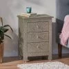 Deschutes Handcrafted Boho 3 Drawer Nightstand Silver - Christopher Knight Home -Luxe Living Interiors Shop GUEST 3bc75f6d c6dc 4b5c a800 8b1065ea0e06