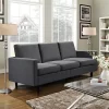 Yaheetech Modern Loveseat Sofa Upholstery Fabric 3-Seater Sofa Couch-Gray -Luxe Living Interiors Shop GUEST 3c1dfb93 d28f 46af 9d31 b97d937ef12c