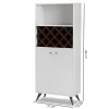 Baxton Studio Serafino And Walnut Finished Wood Wine Cabinet White/Brown - BaxtonStudio -Luxe Living Interiors Shop GUEST 3c7d6628 b507 4f23 baba a21dedf871bb