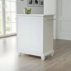 Cambridge Stone Top Portable Kitchen Island/Cart White - Crosley -Luxe Living Interiors Shop GUEST 3d93ac5d c8c5 424c b459 a9cef45fe7d8
