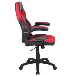 BlackArc Gamma Gaming Desk & Chair Set - Black & Red High Back Gaming Chair With Flip-Up Arms; Desk With Detachable Headphone Hook/Cupholder -Luxe Living Interiors Shop GUEST 3e8a4a32 9ed1 4ab7 ace7 f7f4756c4c5f