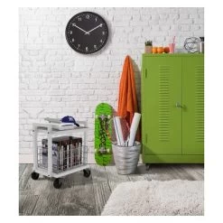 Cart System With Wheels 2 Tier White - Atlantic -Luxe Living Interiors Shop GUEST 3f6fe532 eac8 49a8 824a f9245c5ca33f