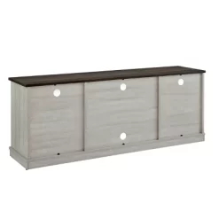 Dark Drift Wood Desktop TV Stand For TVs Up To 64" Off White - Home Essentials -Luxe Living Interiors Shop GUEST 3f804df7 69f0 47b3 b819 7d058b70d576