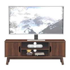 Tangkula TV Stand Storage Media Console For TV’s Up To 50’’ Wooden Entertainment Center W/Shelves Brown/Black/White 12 Tangkula TV Stand Storage Media Console For TV’s Up To 50’’ Wooden Entertainment Center W/Shelves Brown/Black/White -Luxe Living Interiors Shop GUEST 4073f08e 6e5d 470b b531 87878162c9f2