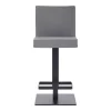 Legacy Adjustable Faux Leather Metal Swivel Barstool Gray/Black - Armen Living -Luxe Living Interiors Shop GUEST 40c6358f 9546 4bce 93b6 a161c6f41372