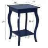 Costway Set Of 2 NightStands Side Table End Table Accent Table W/ Shelf Indigo -Luxe Living Interiors Shop GUEST 411a5794 7e23 41ea 9ef9 70901d73c92d