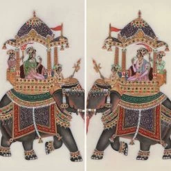 6" Double Sided Raja's Elephant Canvas Room Divider - Oriental Furniture -Luxe Living Interiors Shop GUEST 41ef3842 2b67 40f7 99fe 9a36fa3f68d4