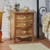 Ailey Handcrafted Boho Mango Wood 3 Drawer Nightstand Natural - Christopher Knight Home 2 Ailey Handcrafted Boho Mango Wood 3 Drawer Nightstand Natural - Christopher Knight Home -Luxe Living Interiors Shop GUEST 422ac8f6 7c61 4130 8edd 30651546f2d5