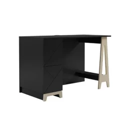 Atypik Desk With Bookcase - Nexera