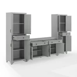 3pc Tara Entertainment Set With Closed Storage Distressed Gray - Crosley 18 3pc Tara Entertainment Set With Closed Storage Distressed Gray - Crosley -Luxe Living Interiors Shop GUEST 4320cc2d b216 4aaf a358 c0548d529614