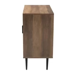 Carter Wood And Metal 2 Door Sideboard Dining Cabinet Walnut Brown/Black - Baxton Studio 13 Carter Wood And Metal 2 Door Sideboard Dining Cabinet Walnut Brown/Black - Baxton Studio -Luxe Living Interiors Shop GUEST 4331162f 36cd 48ba a447 a188e7258157