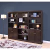 72" Executive Open Wood Bookcase Brown - Martin Furniture
