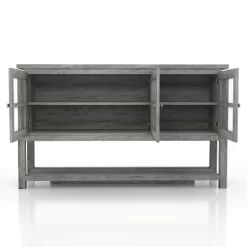 Carita Transitional Windowpane Cabinets Buffet - HOMES: Inside + Out -Luxe Living Interiors Shop GUEST 457aeba4 f484 4fa2 92f1 a9eb65612974