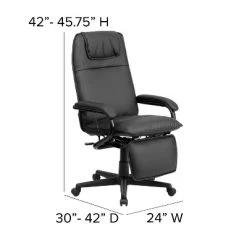Emma And Oliver High Back Black LeatherSoft Executive Reclining Ergonomic Office Chair With Arms 15 Emma And Oliver High Back Black LeatherSoft Executive Reclining Ergonomic Office Chair With Arms -Luxe Living Interiors Shop GUEST 47156e3f ccef 4f31 b8a0 5fd5f3e699c1