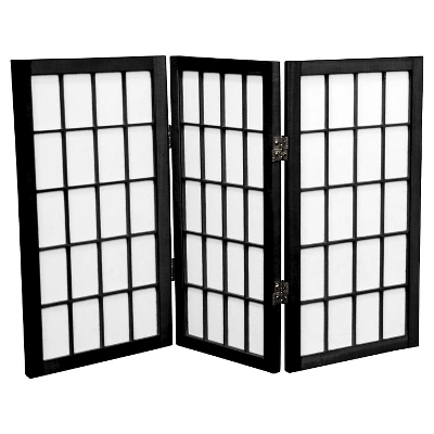 2 Ft. Tall 3 Panels Desktop Window Pane Shoji Screen - Oriental Furniture 3 2 Ft. Tall 3 Panels Desktop Window Pane Shoji Screen - Oriental Furniture