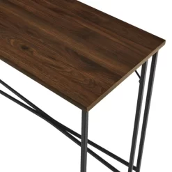 Maxwell Modern Glam Simple Y Leg Writing Desk Dark Walnut - Saracina Home 10 Maxwell Modern Glam Simple Y Leg Writing Desk Dark Walnut - Saracina Home -Luxe Living Interiors Shop GUEST 4858e0bf 490a 46dc a55e f2dc7d209800