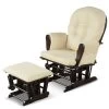 Costway Glider And Ottoman Cushion Set Wood Baby Nursery Rocking Chair Beige -Luxe Living Interiors Shop GUEST 48feecf7 1c3c 468c a830 ebbd15f72753