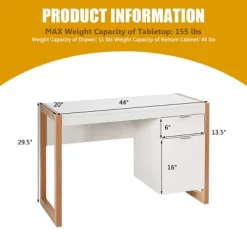 Costway Computer Desk Workstation Table With Drawers Home Office -Luxe Living Interiors Shop GUEST 49cb5cfc 5725 4c2c b7d0 04c2e935e838