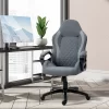 Vinsetto Ergonomic Home Office Chair High Back Task Computer Desk Chair With Padded Armrests, Linen Fabric, Swivel Wheels, And Adjustable Height, Gray -Luxe Living Interiors Shop GUEST 49cf7113 503a 4ed4 94c8 bac6bf235889